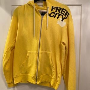 Freecity Hoodie Yellow Size M